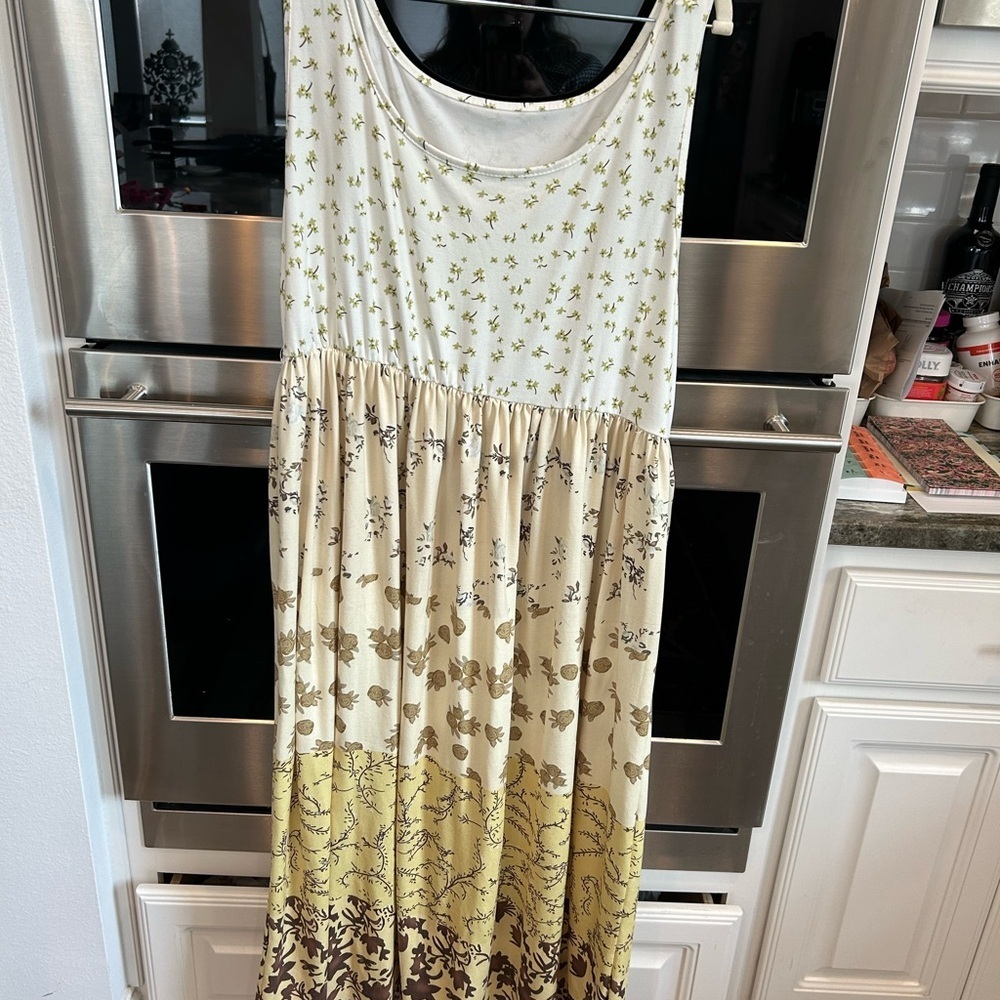 Floral Maxi Dress, unbranded, size XL. GUC